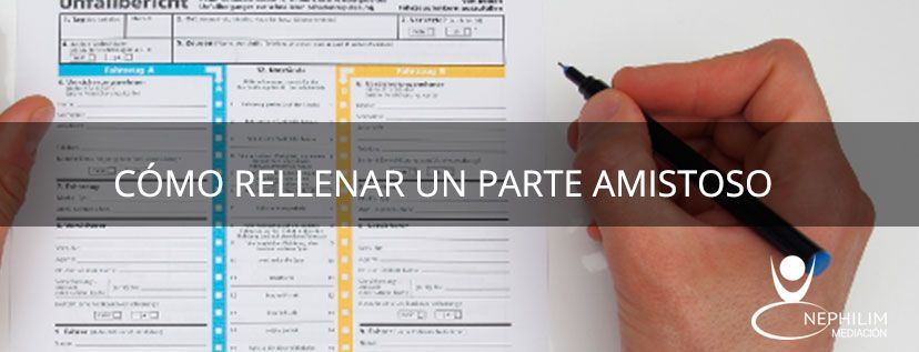 rellenar un parte amistoso